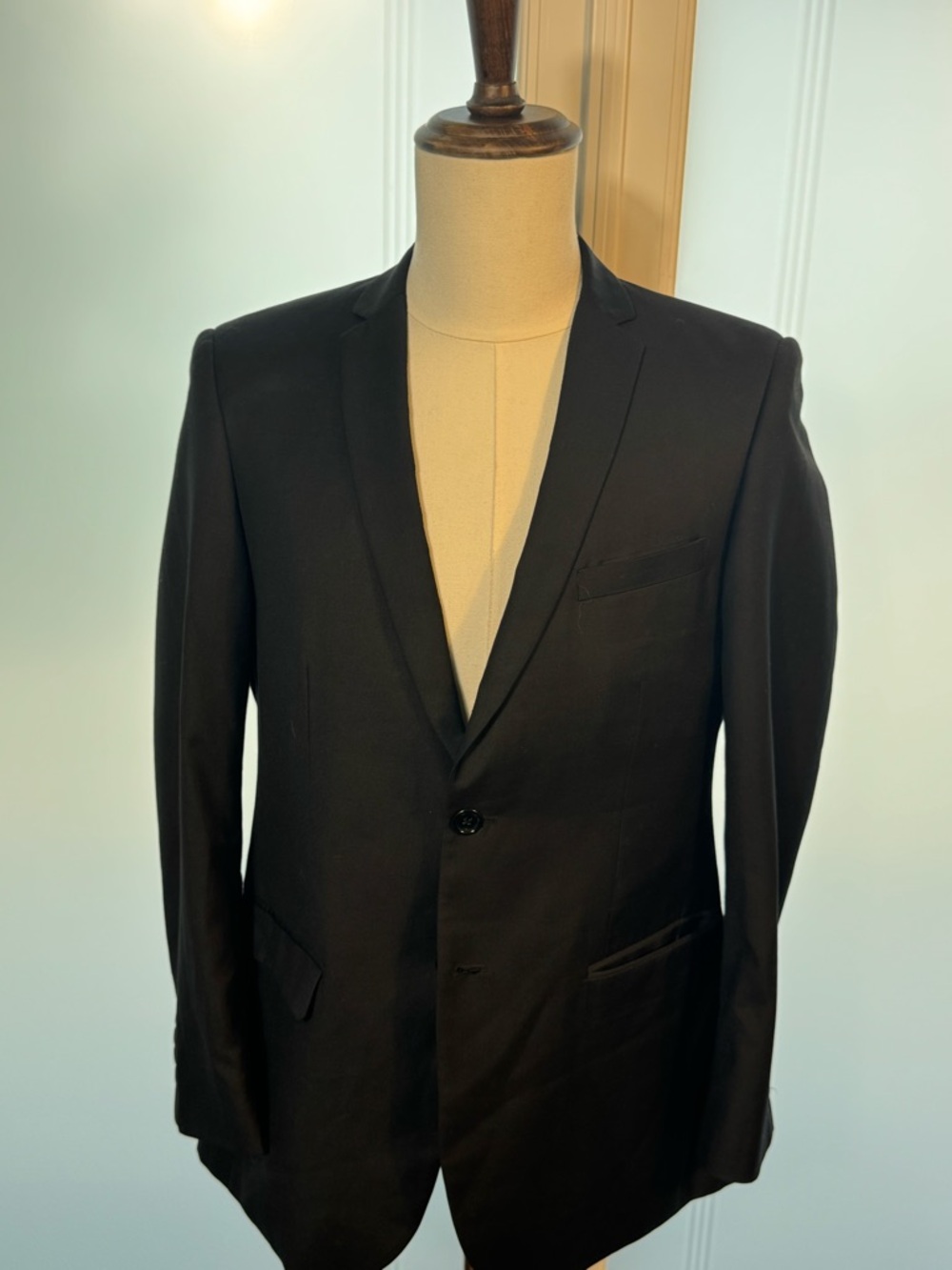 Aldo Zorino Black Blazer Sport Coat 38R Italy Tailored
